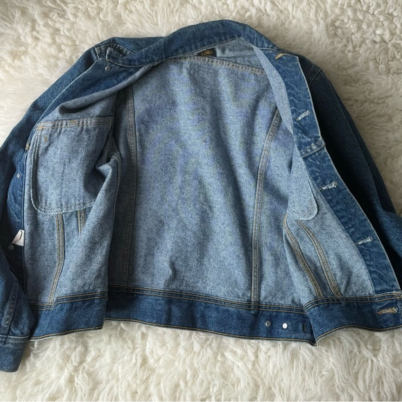 VTG Lee Riders Women's Denim Trucker Jacket Size: M - Picture 7 of 11
